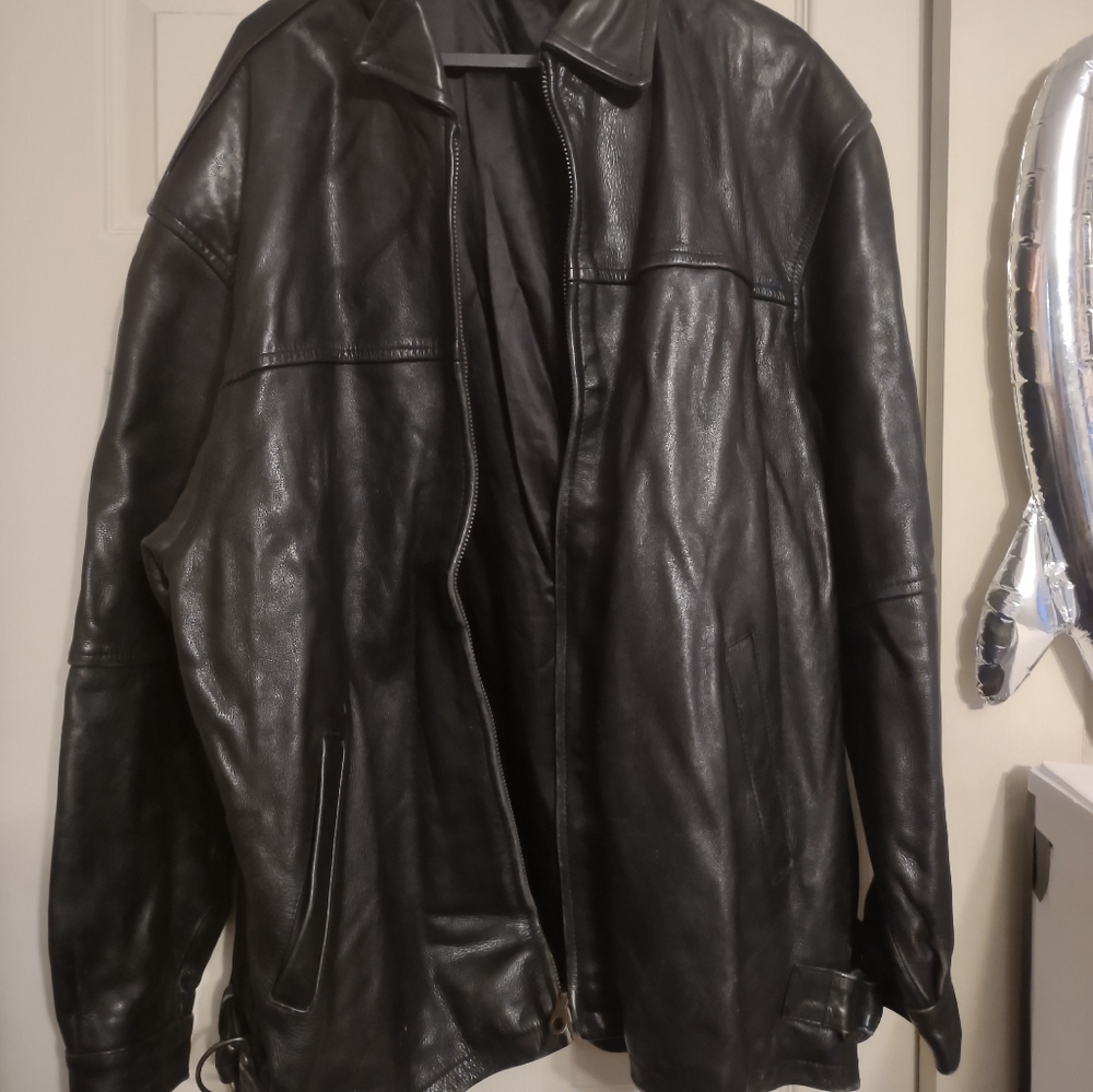 Vintage Men's Leather Jacket Size XL